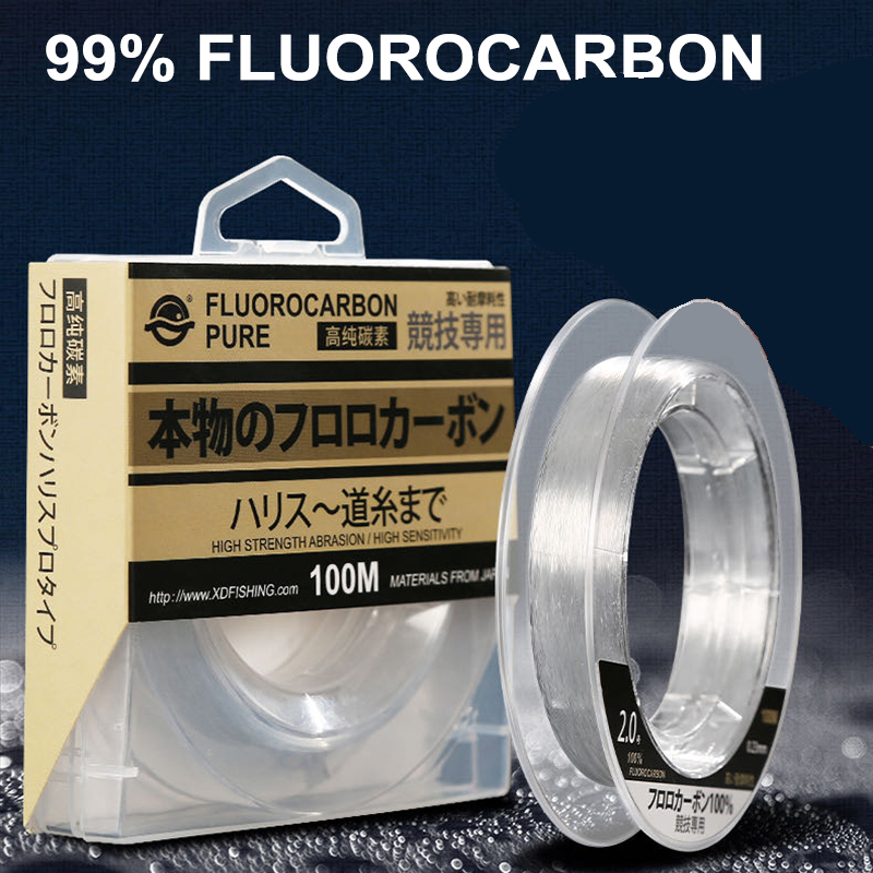 Fluorocarbon Line - 99% فلوروكربون خط الصيد 100 متر