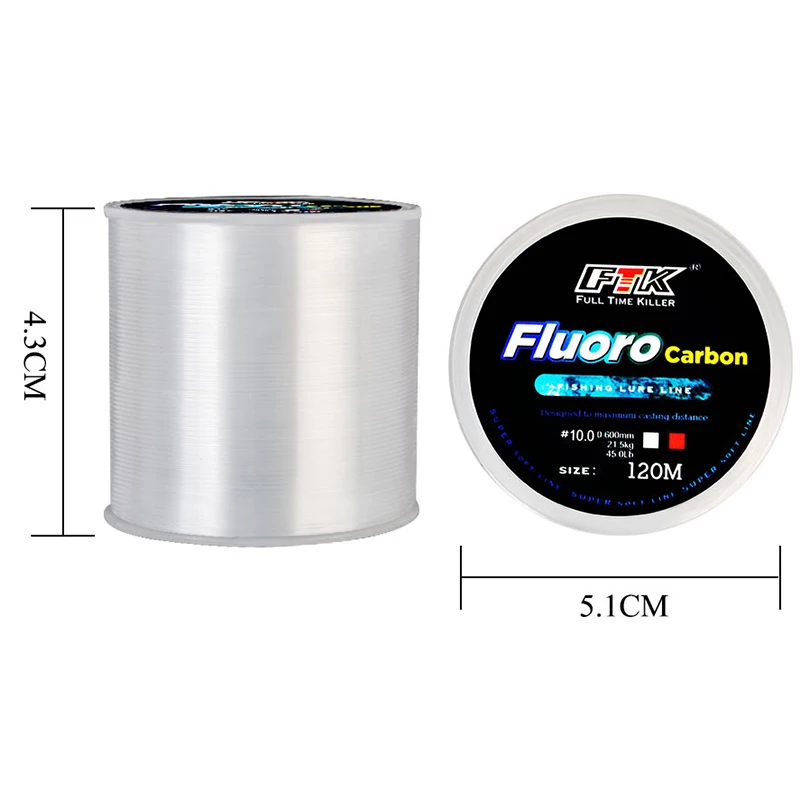 120 متر خيط صنارة الصيد 0.14 م - مراجعة Fluorocarbon Line وسعره