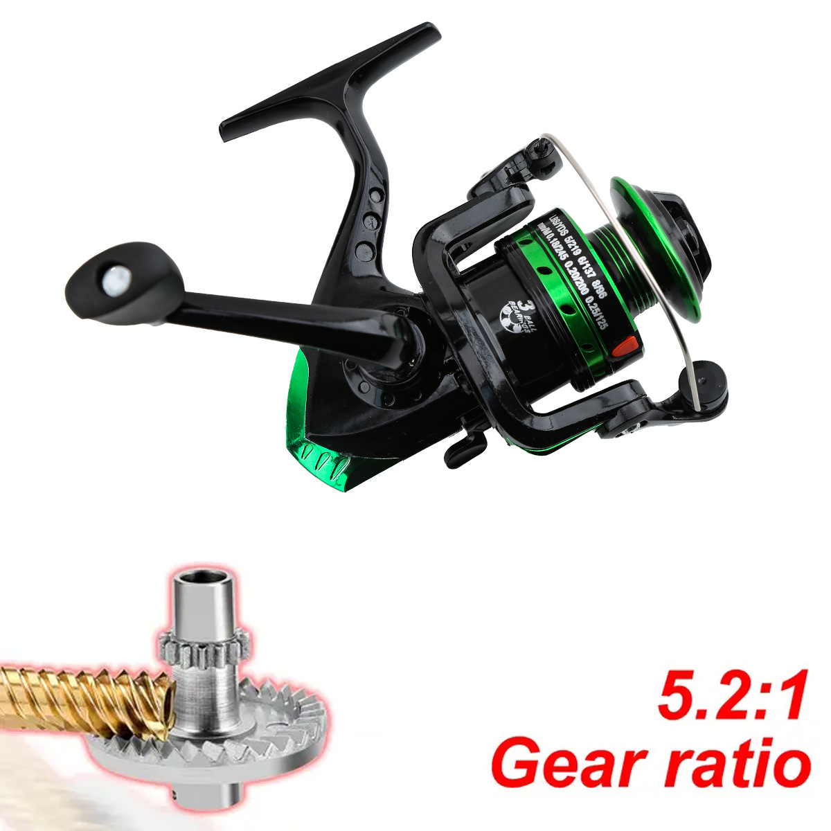 بكرة صيد معدنية دوارة بنسبة تر - مراجعة Ice Fishing Line وسعره
