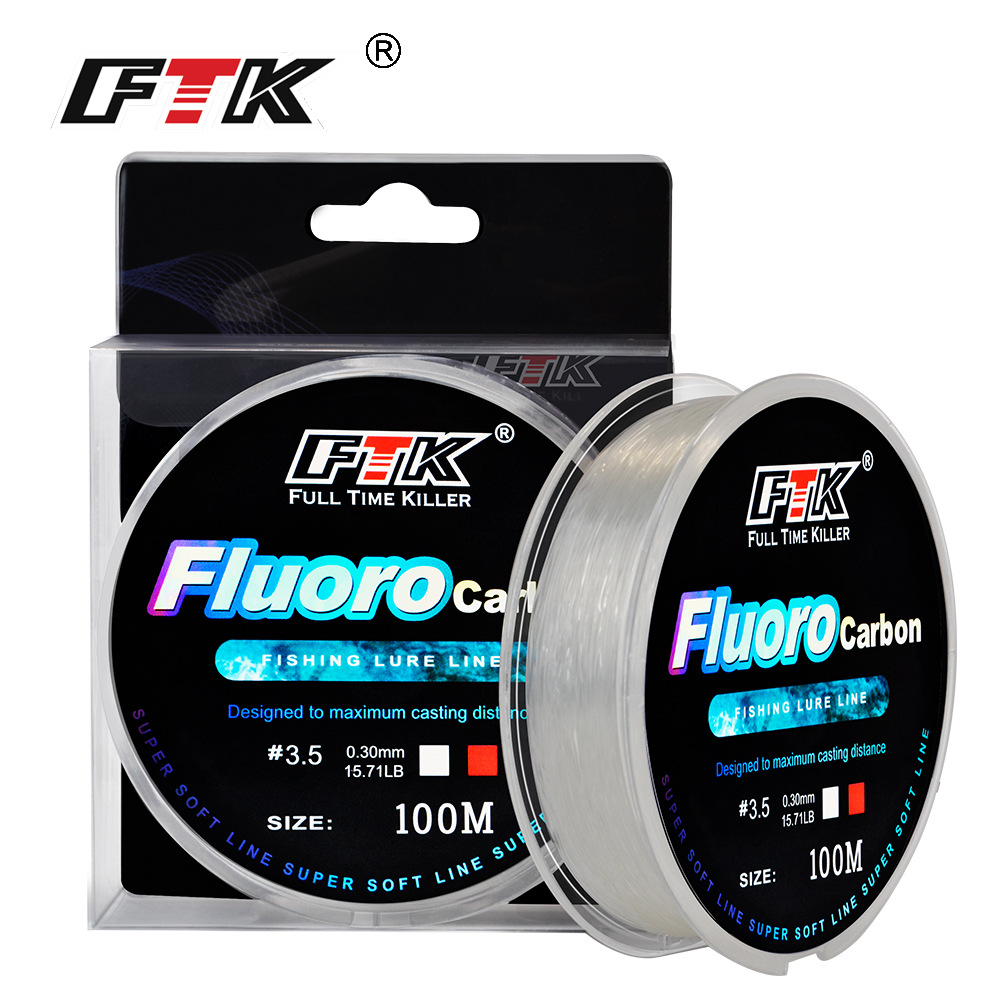 100 متر الفلوروكربون طلاء خيط  - مراجعة Fluorocarbon Line وسعره